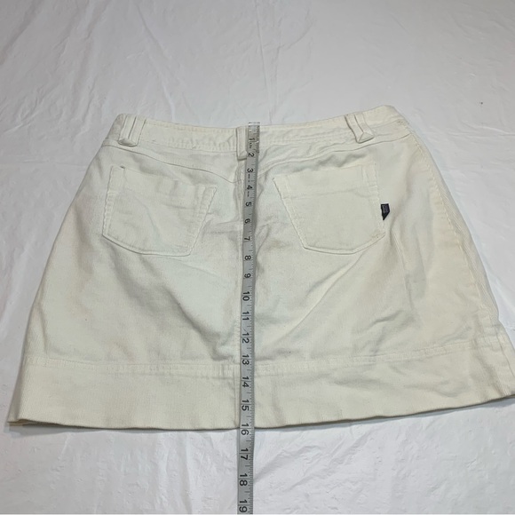 Patagonia Corduroy White Very Stained Skirt Womens 10 - Picture 9 of 10